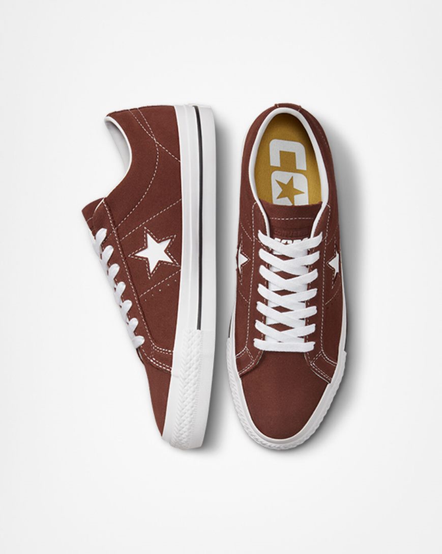 Skate Topanky Converse One Star Pro Damske Červené Biele Čierne | SK H11K5I9